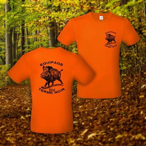 Neon orange t-shirt. or white with pattern of your choice and your personalization or your logo
